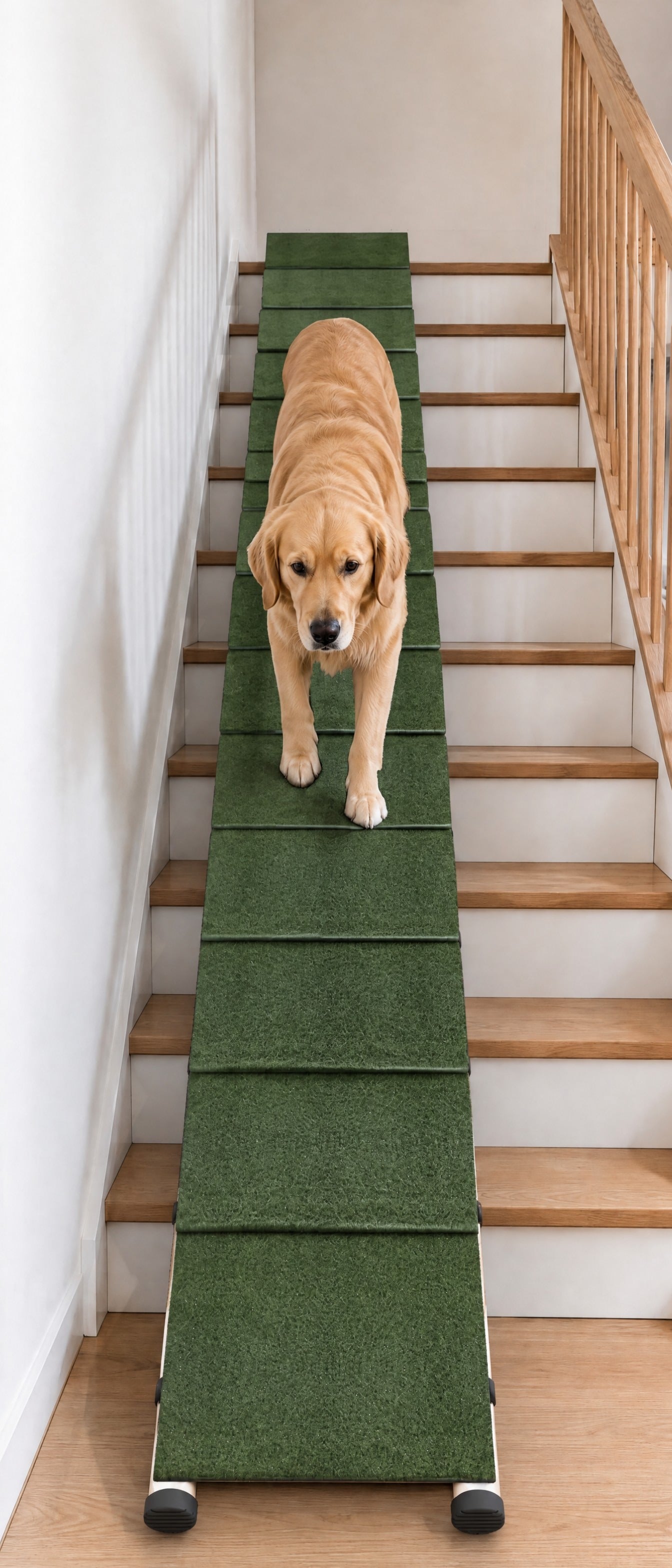 PAWVIA Rampe über eine Treppe im Haus gelegt