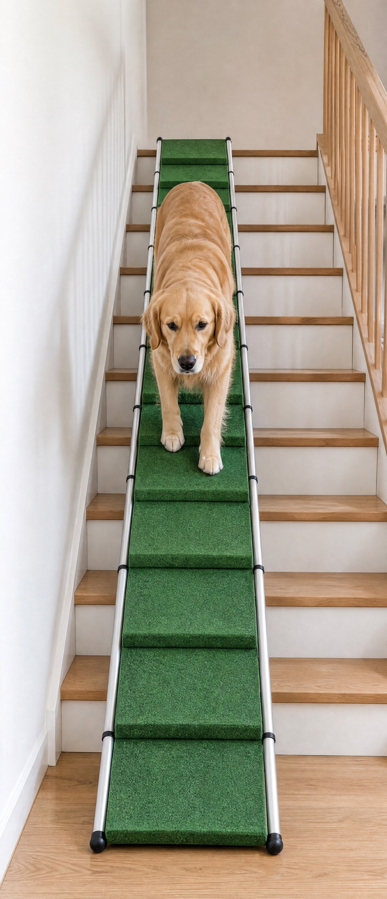 PAWVIA Rampe über eine Treppe im Haus gelegt